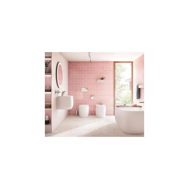 Beyond Lavabo de Finceramic mural con semipedestal integrado