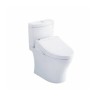 Aquia® IV 1G Washlet®+ C5 Inodoro dos piezas altura universal 1.0 GPF & 0.8 GPF Algodón