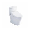 Aquia® IV 1G Washlet®+ C5 Inodoro dos piezas altura universal 1.0 GPF & 0.8 GPF Algodón