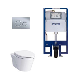 AP Inodoro suspendido 1.28 GPF y 0.9 GPF con tanque empotrado Duofit®