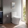 Aquia® IV inodoro de una pieza 1.28 y 0.8 GPF taza alargada conexión Washlet+ Algodón