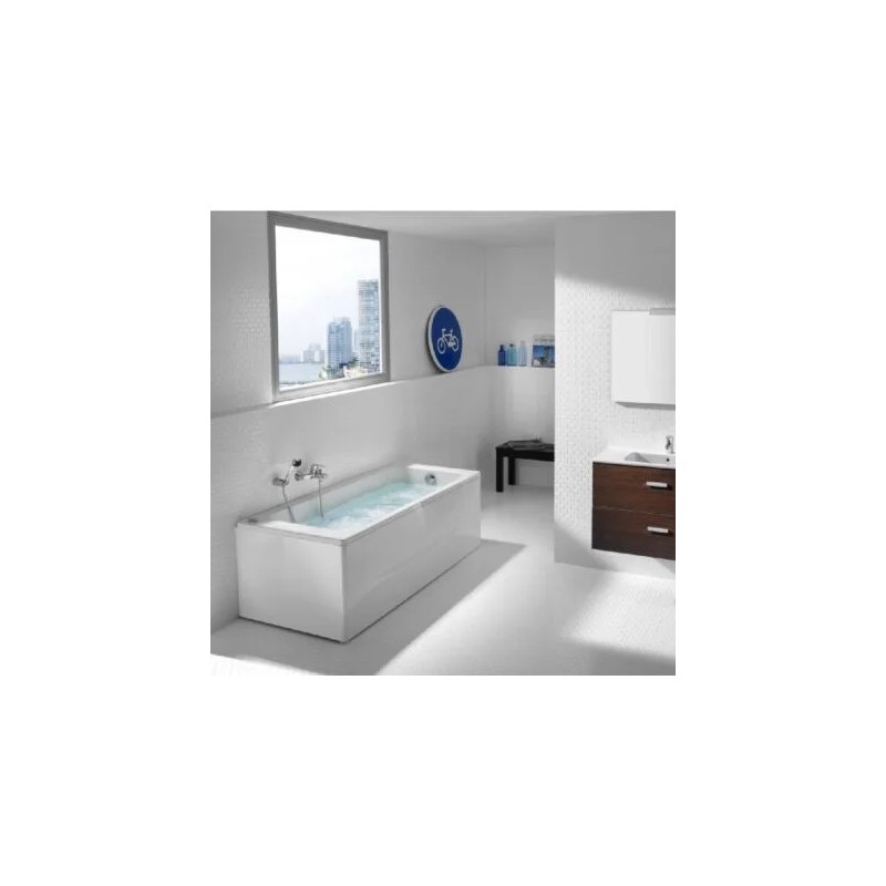 Easy Bañera acrílica rectangular Blanco