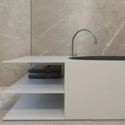 JP 11.4 Caño de encimera 400 mm Brushed Gold